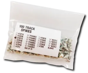 10 Seconds® Track Spikes Bulk | 3/16" Needle
