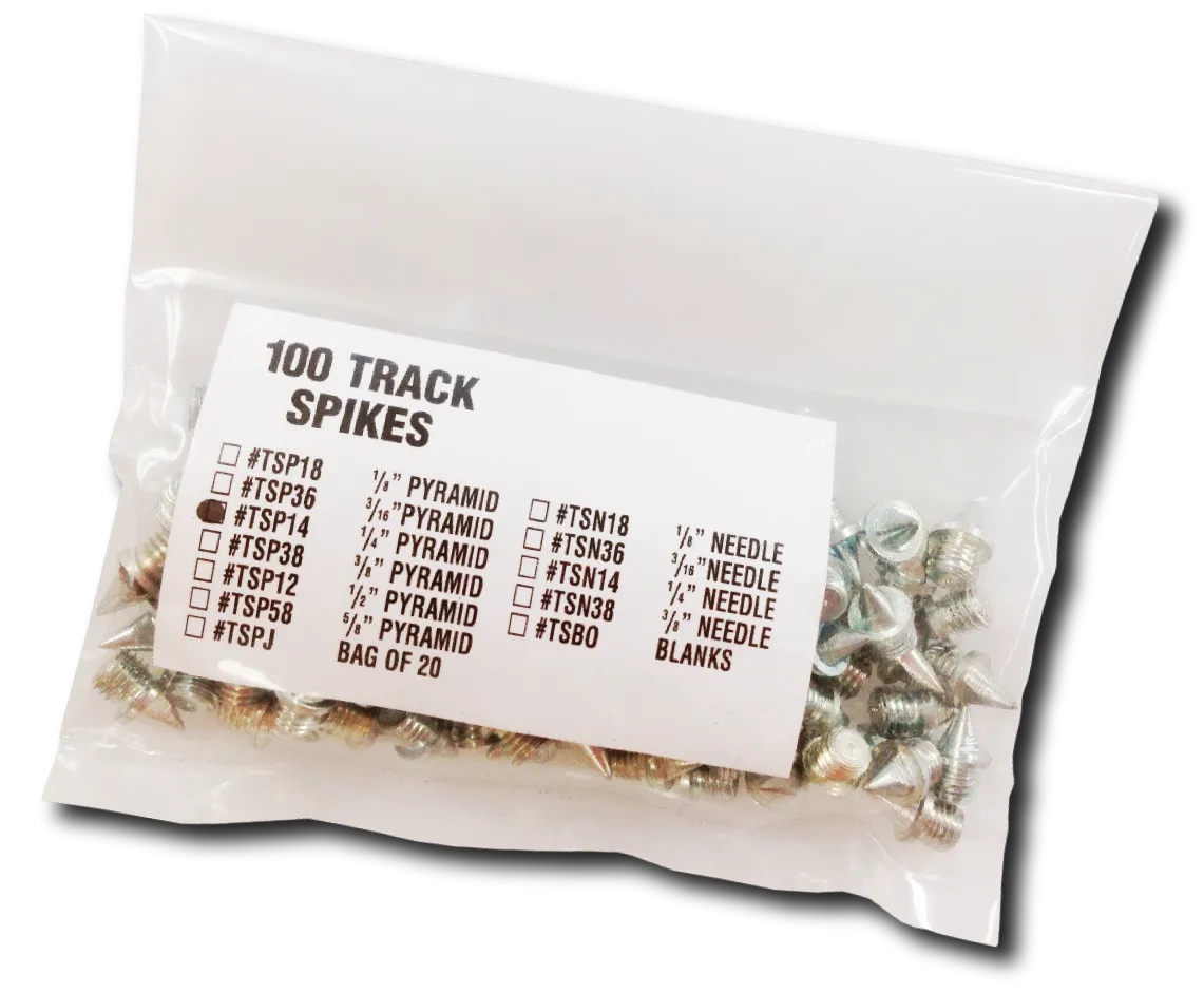 10 Seconds® Track Spikes Bulk | 3/16" Needle