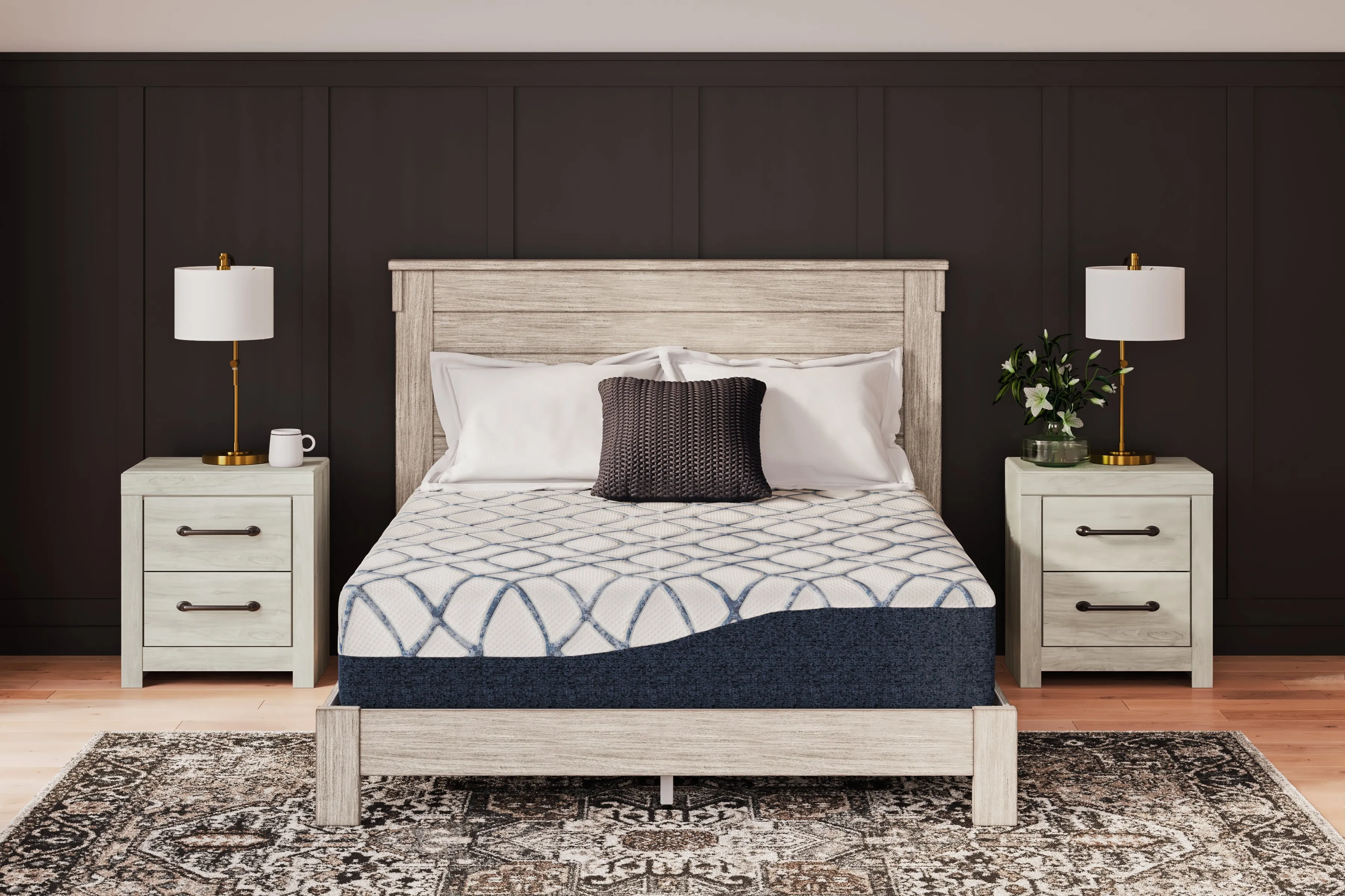 12 Inch Chime Elite 2.0 White/Blue Queen Mattress