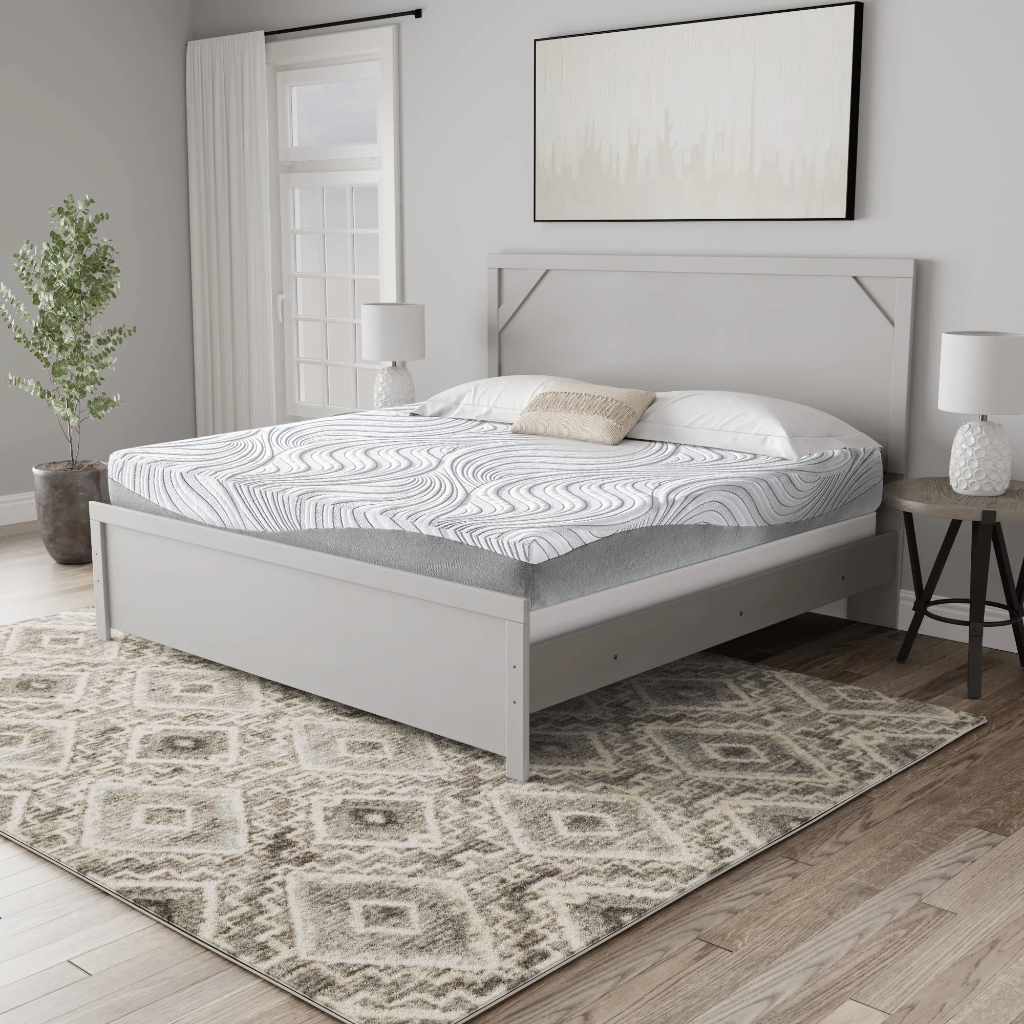 12 Inch Memory Foam White California King Mattress