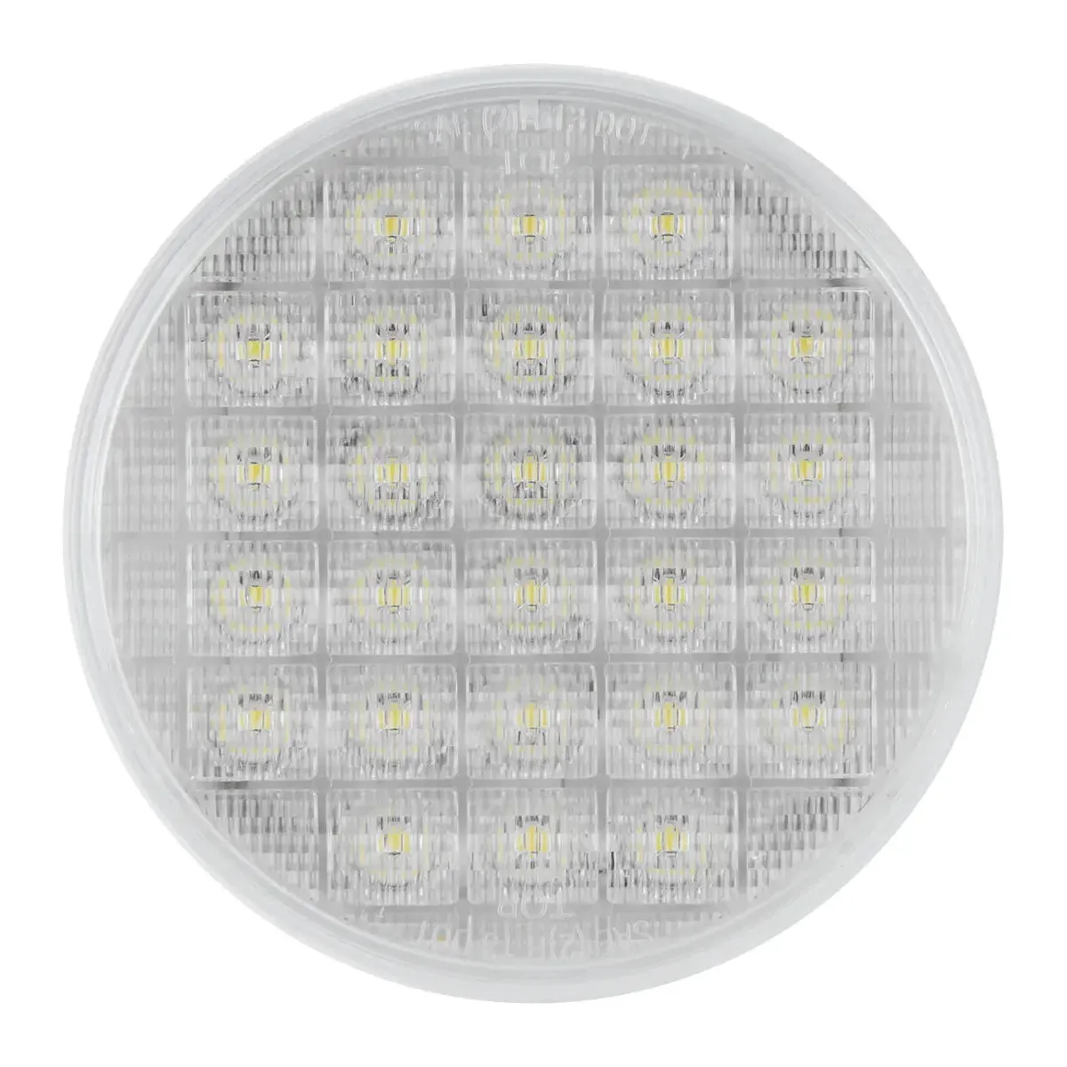 4" NON-SEQUENTIAL WHITE/CLEAR 26 LED SEALED LIGHT