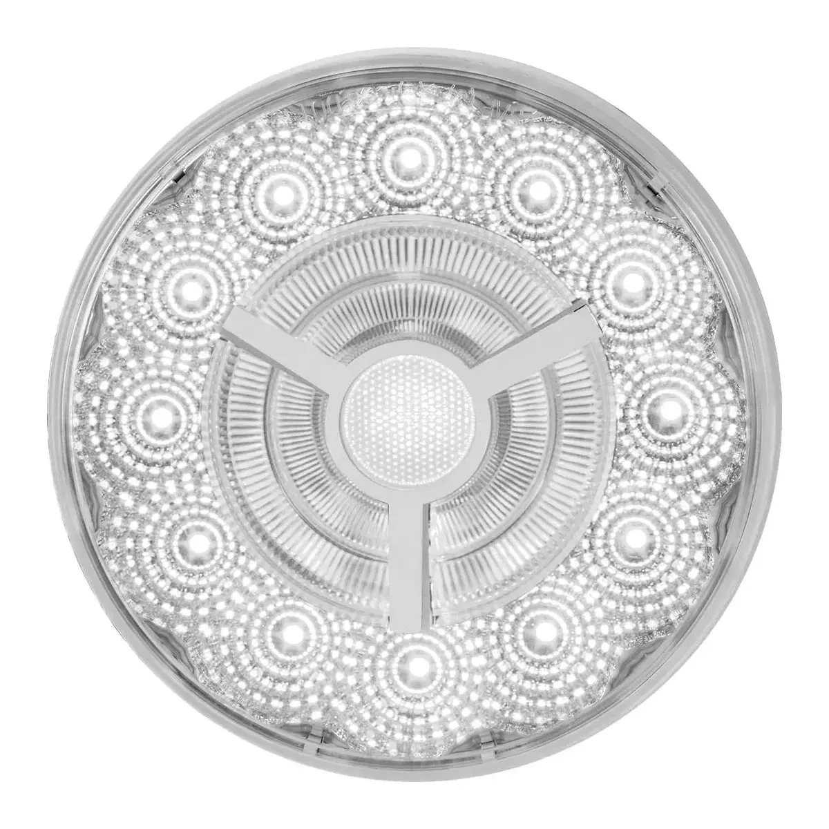 4" PRIME SPYDER WHITE/CLEAR 17 LED SEALED LIGHT