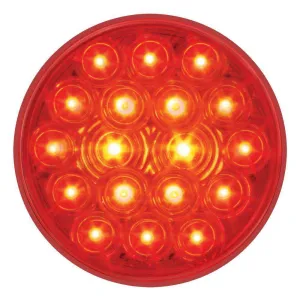 4" Round Stop Turn Tail 18 LED Sealed Light Red | HDV4002R