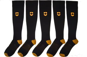 5-Pack Long Copper Compression Socks
