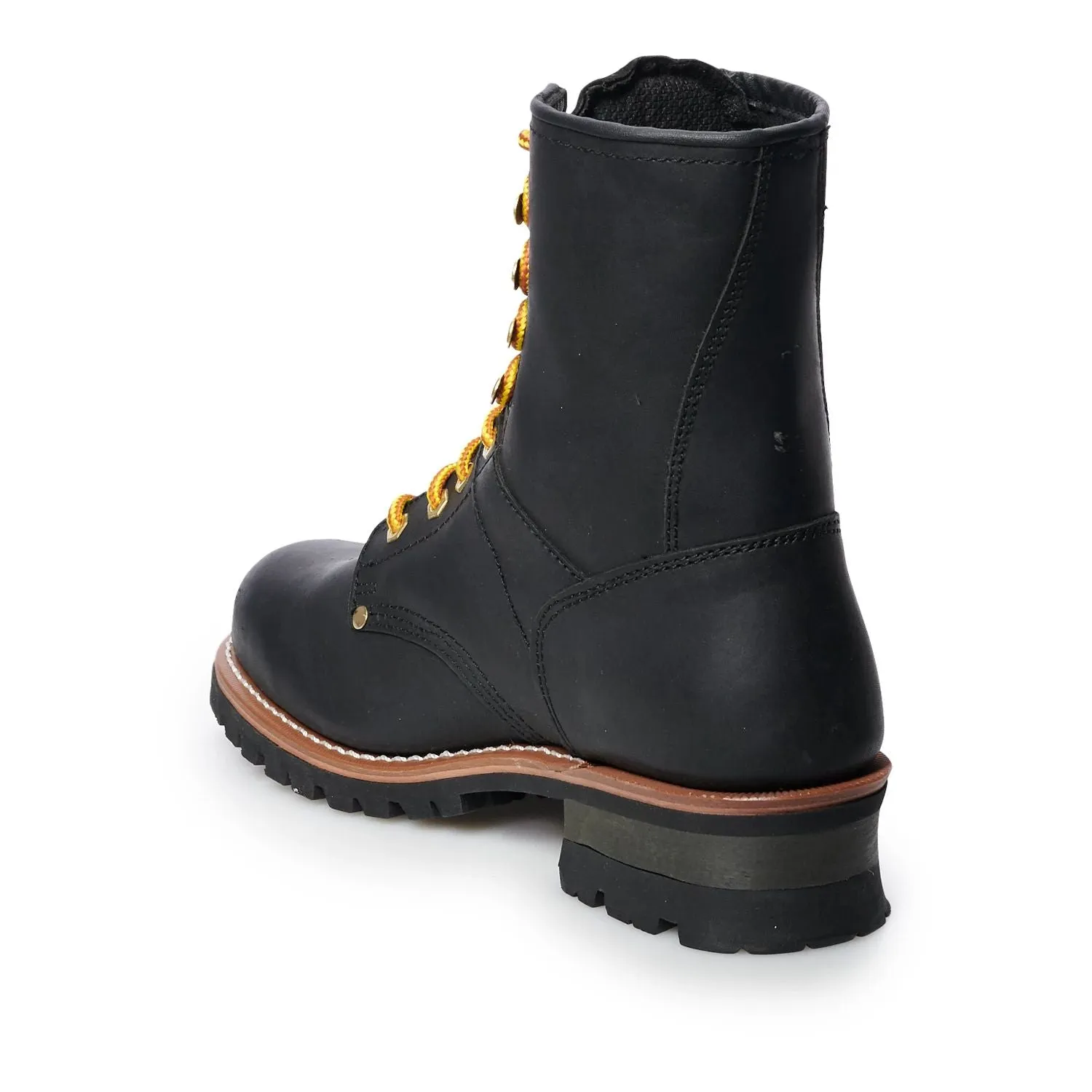 Ad  Men's Waterproof Work Boots Ad  Tec 1428 Steel Toe Lumberjack Work Boots