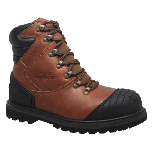 AdTec Men's 7" Steel Toe Work Boot Reddish Brown