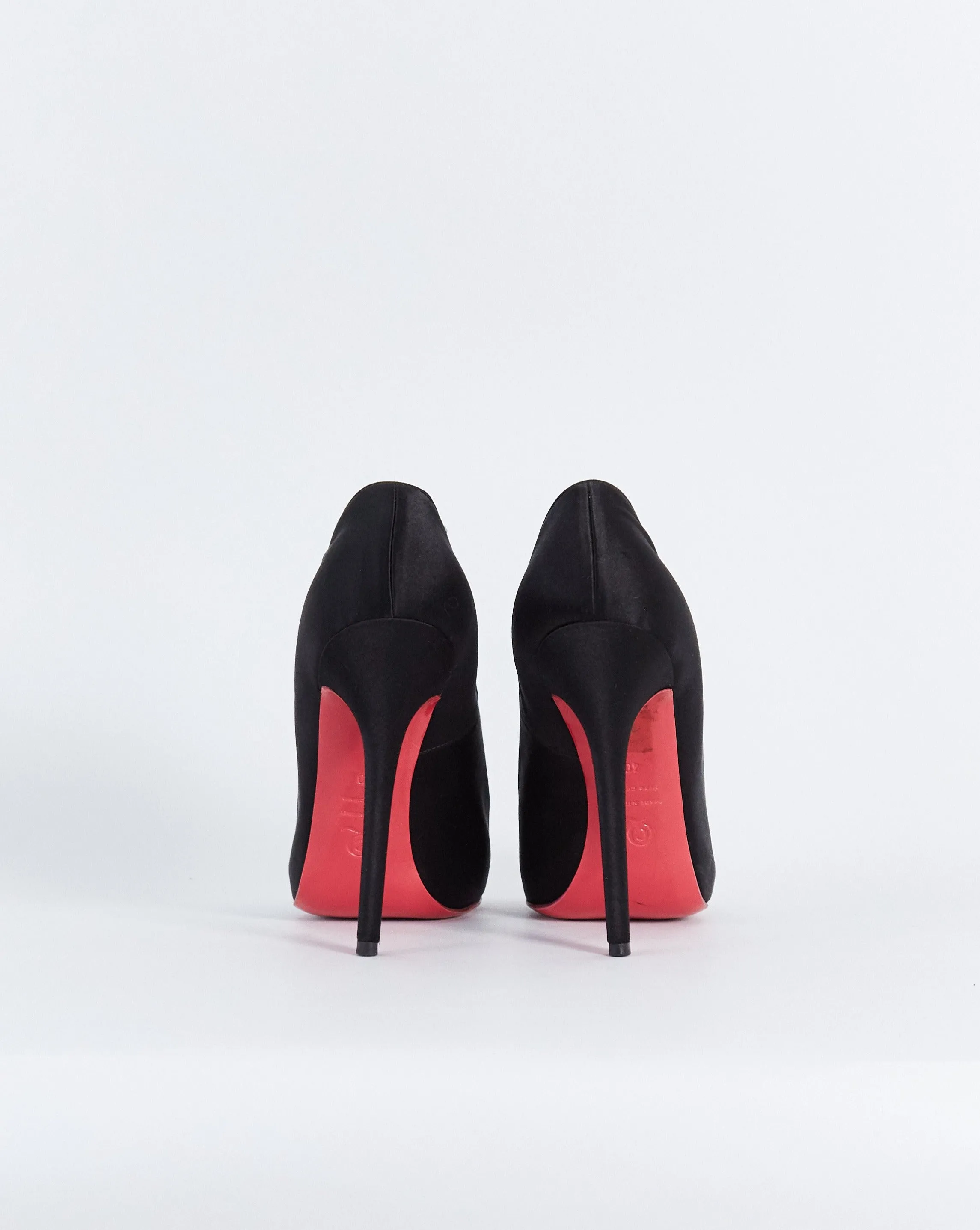 Alexander McQueen 'scarpa tess' satin square toe heels, black, 40