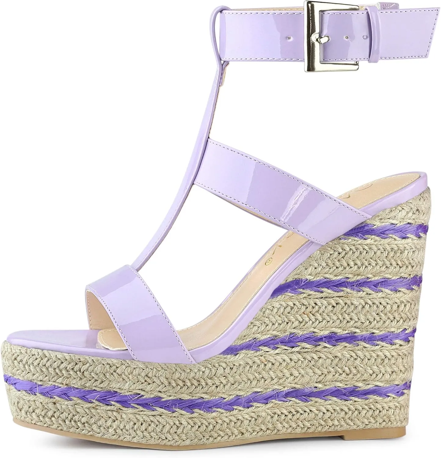 Allegra K Women's Espadrille Strappy Platform Wedges Sandals
