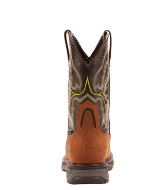 Ariat Boots, 11 inch WorkHog XT Wide Square Toe Waterproof Carbon Toe Work Boot, 10024966 & 10024968 TUMBLED BARK & OILY DISTRESSED BROWN