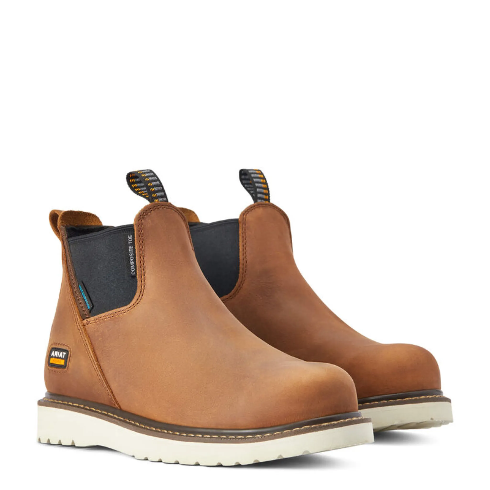 ARIAT WOMEN'S REBAR CHELSEA WATERPROOF COMPOSITE TOE WORK BOOT - 10042564