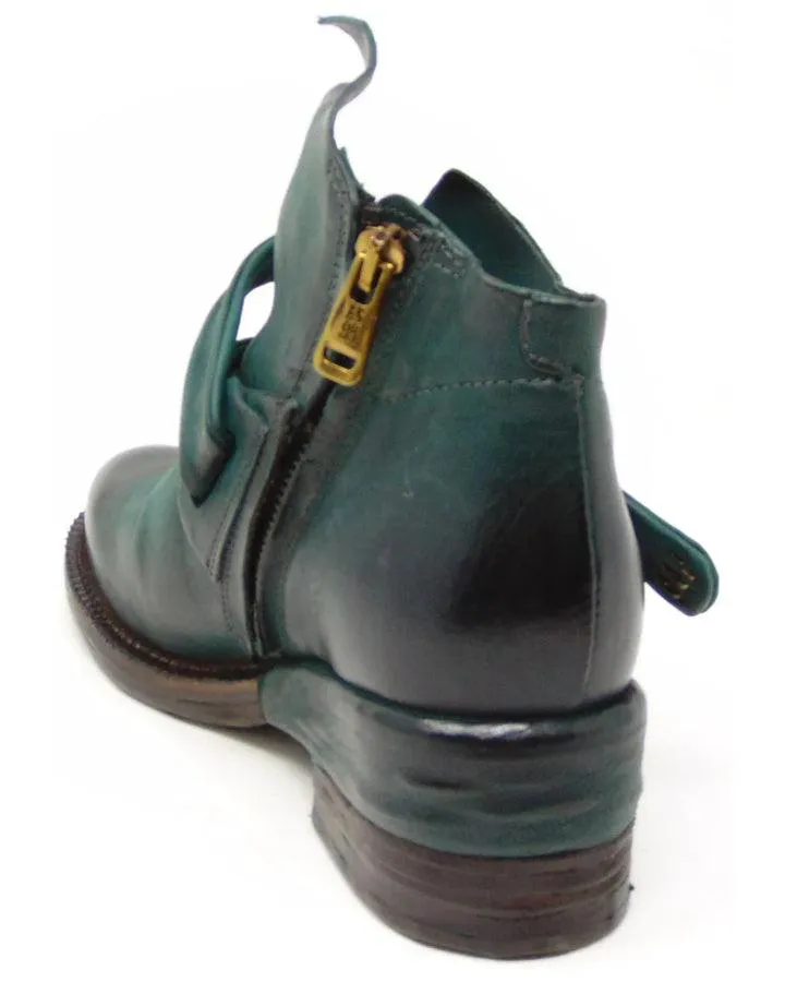 AS98 Strappy Leather Ankle Boot