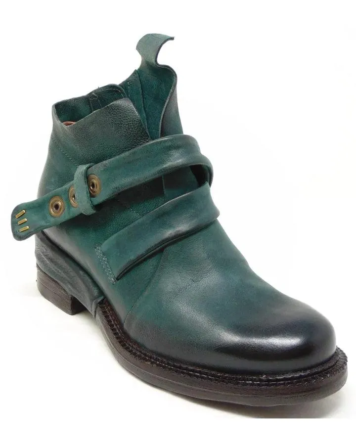 AS98 Strappy Leather Ankle Boot