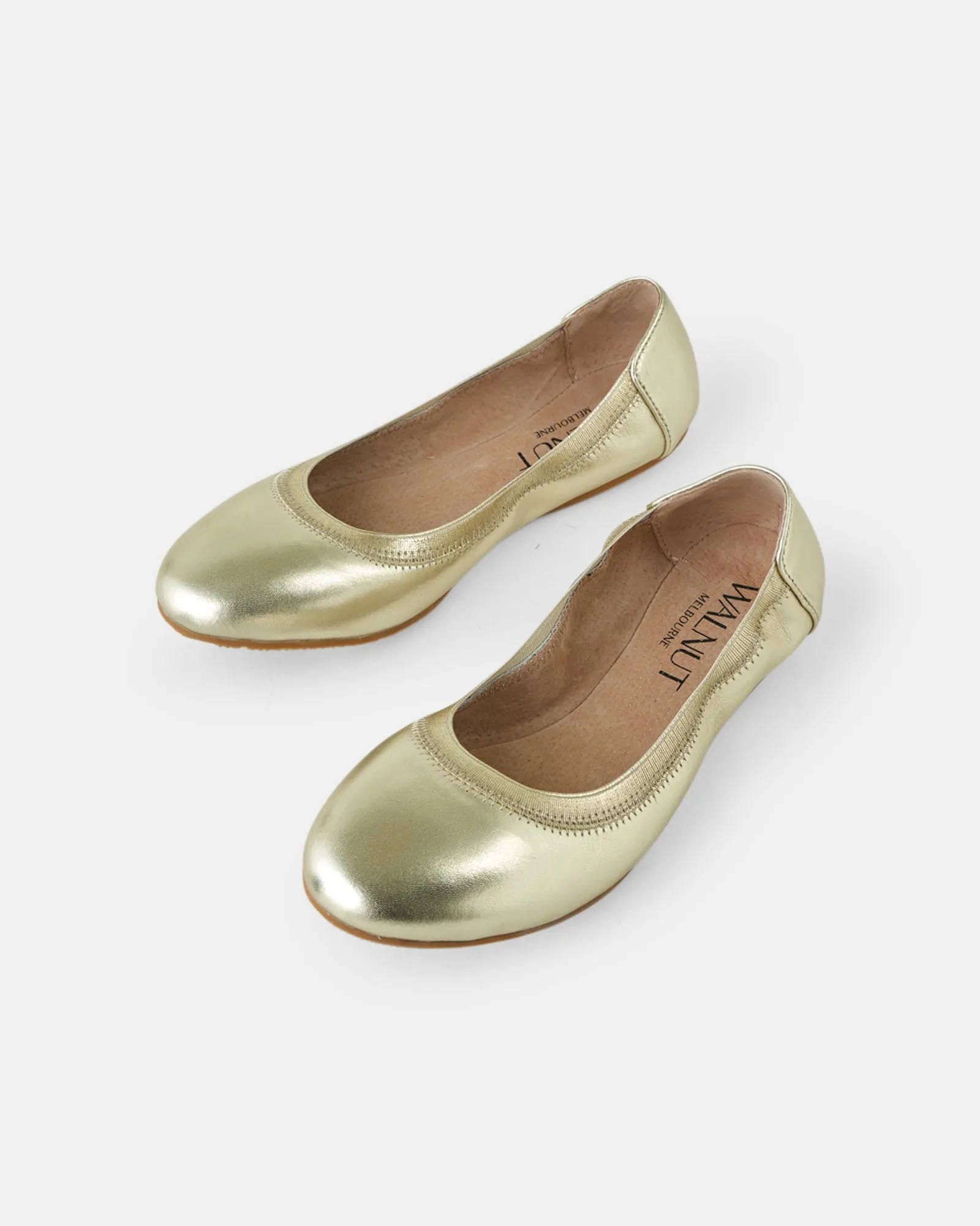 Ava Leather Ballet - Champagne