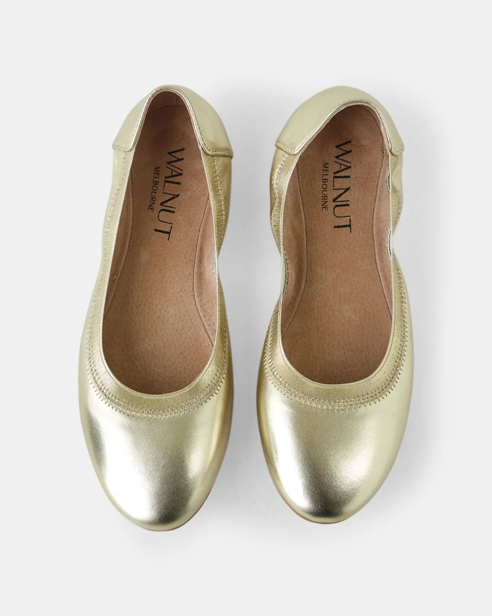 Ava Leather Ballet - Champagne