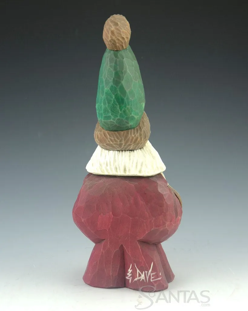 Believe - Tall Hat Santa Carving by Dave Francis
