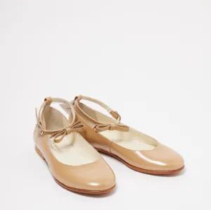 Bonpoint Nude Ankle Bow Mary Jane
