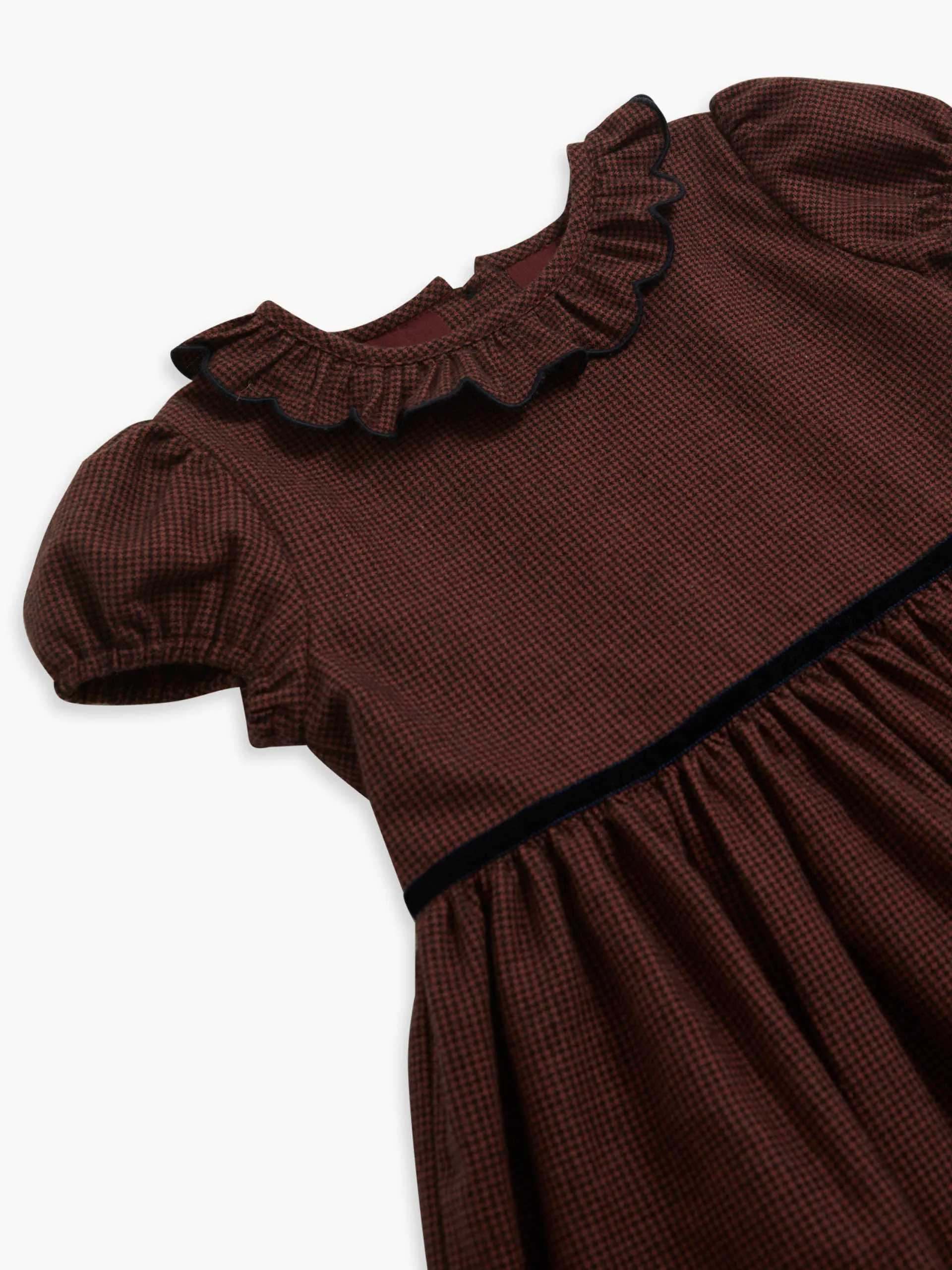 Burgundy Raisin scalloped dress