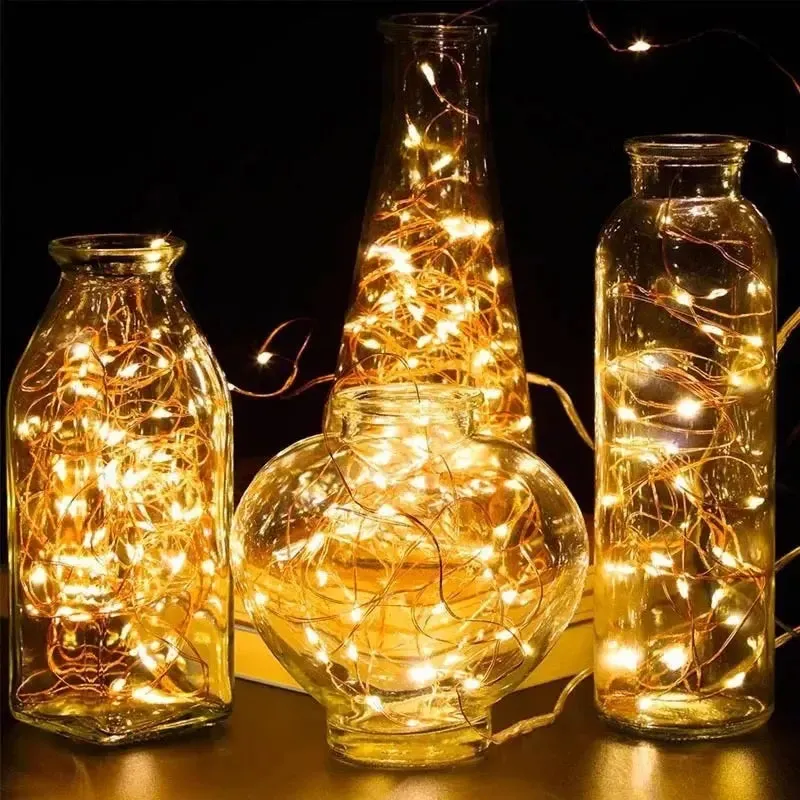 Christmes 3mts (100 lamps)  LED Copper wire LED light for Christmas Tree home Christmas decorations 3mts