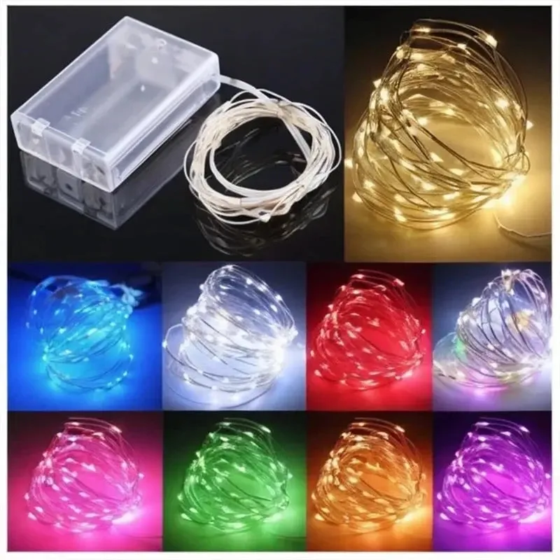 Christmes 3mts (100 lamps)  LED Copper wire LED light for Christmas Tree home Christmas decorations 3mts