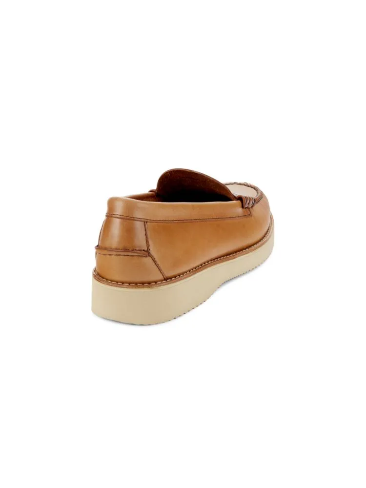 Clayton Gleather penny loafers. Bass, color Tan