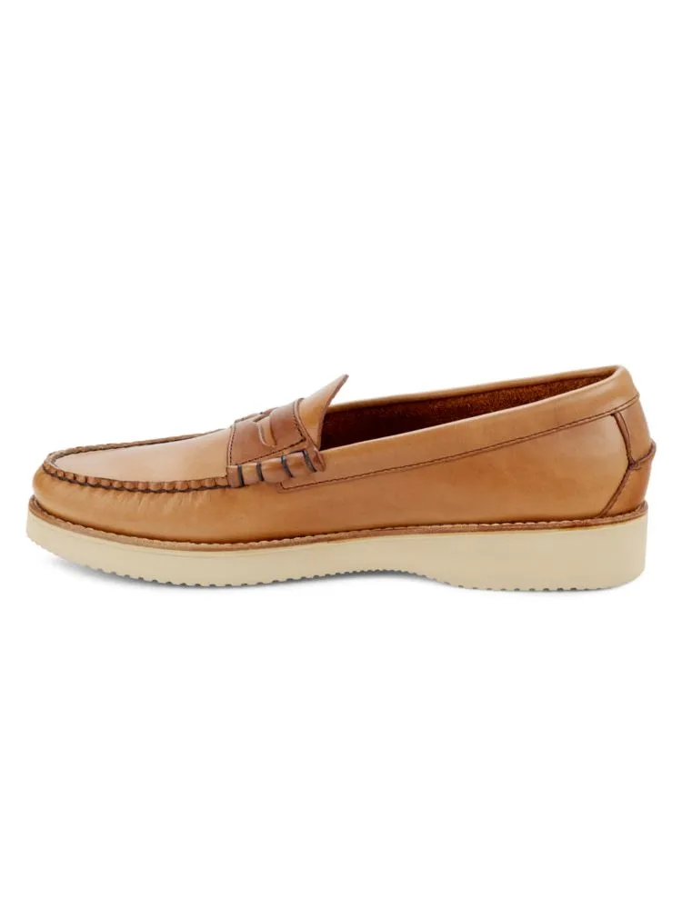 Clayton Gleather penny loafers. Bass, color Tan