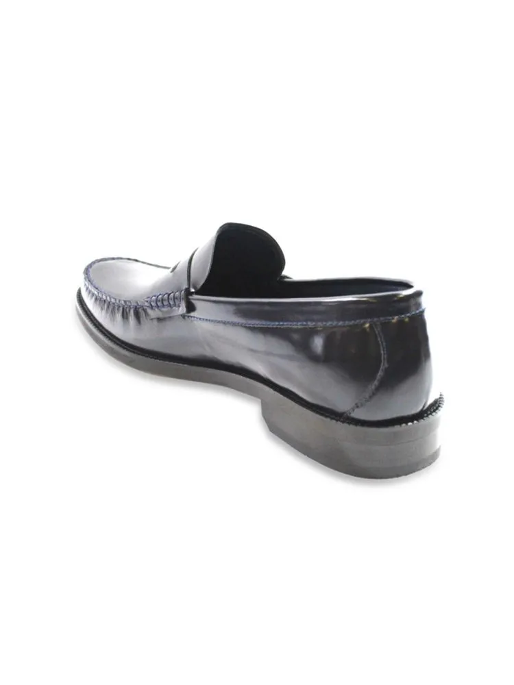 Cornetto Vellapais leather penny loafers, turquoise