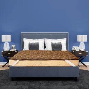 COZYMATE Cool Gel Memory Foam Mattress Topper Single Bed 72x35x2 Inch, Foam Sheet for Bed, Mattress Padding for Neck, Back & Shoulder Pain Relief, Bed Topper, Brown