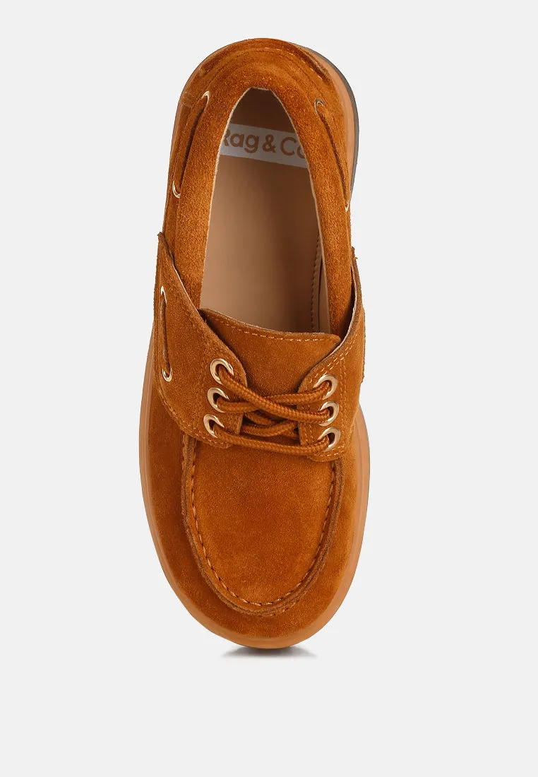 Cuckatoos Chunky Suede Oxford Loafers