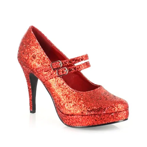 Double Strap Glitter Mary Jane