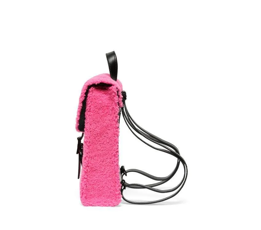 Dr. Martens Mini Backpack - Clash Pink Lux Borg and Black Kiev