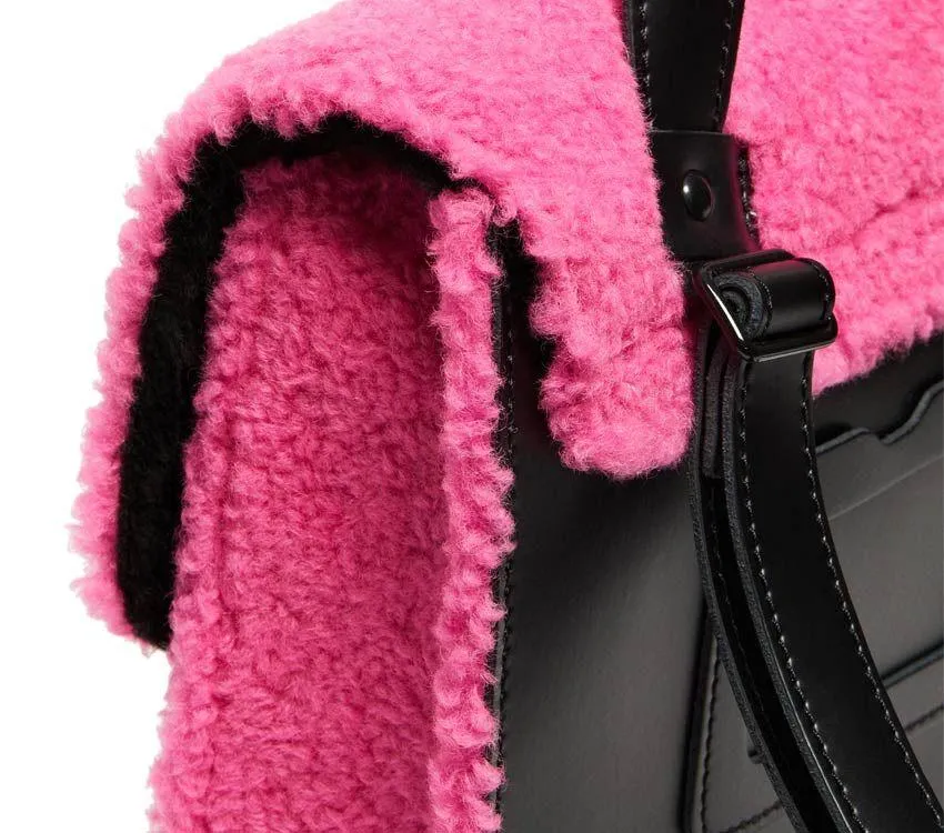 Dr. Martens Mini Backpack - Clash Pink Lux Borg and Black Kiev