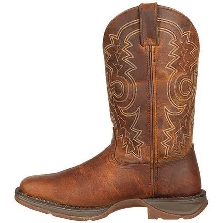 Durango Men's 12" Rebel Square Toe - Steel Safety Toe