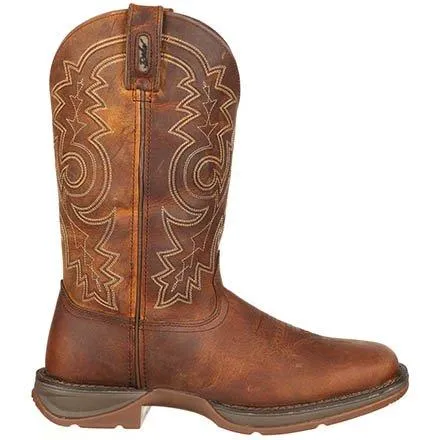 Durango Men's 12" Rebel Square Toe - Steel Safety Toe