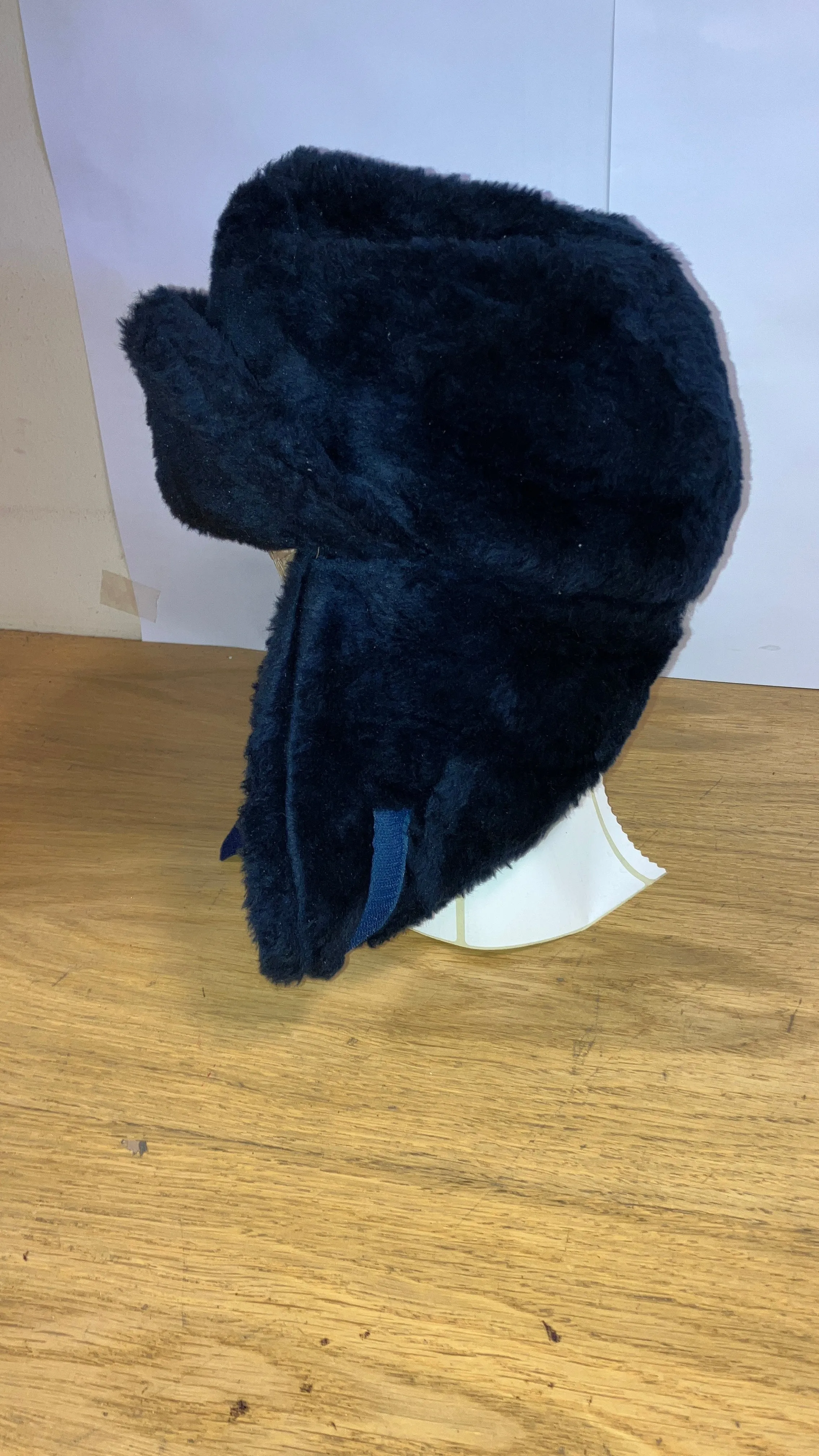 Dutch Synthetic Fur Cold Weather Hats - Navy Blue