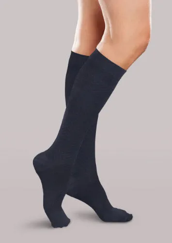 EASE Women's Opaque Chevron Trouser Socks, 20-30 mmHg