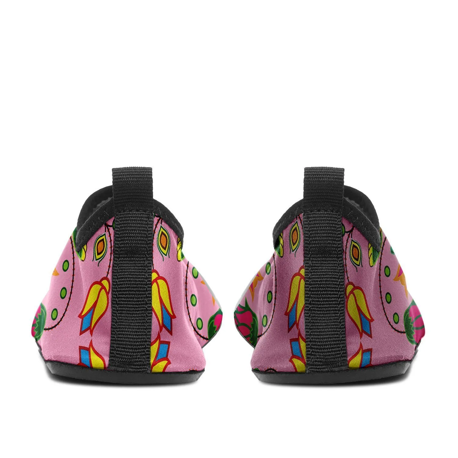 Geometric Floral Summer Sunset Sockamoccs Kid's Sockamoccs Slip On Shoes