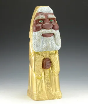 Gold Robed Black Santa Claus by Paul Green