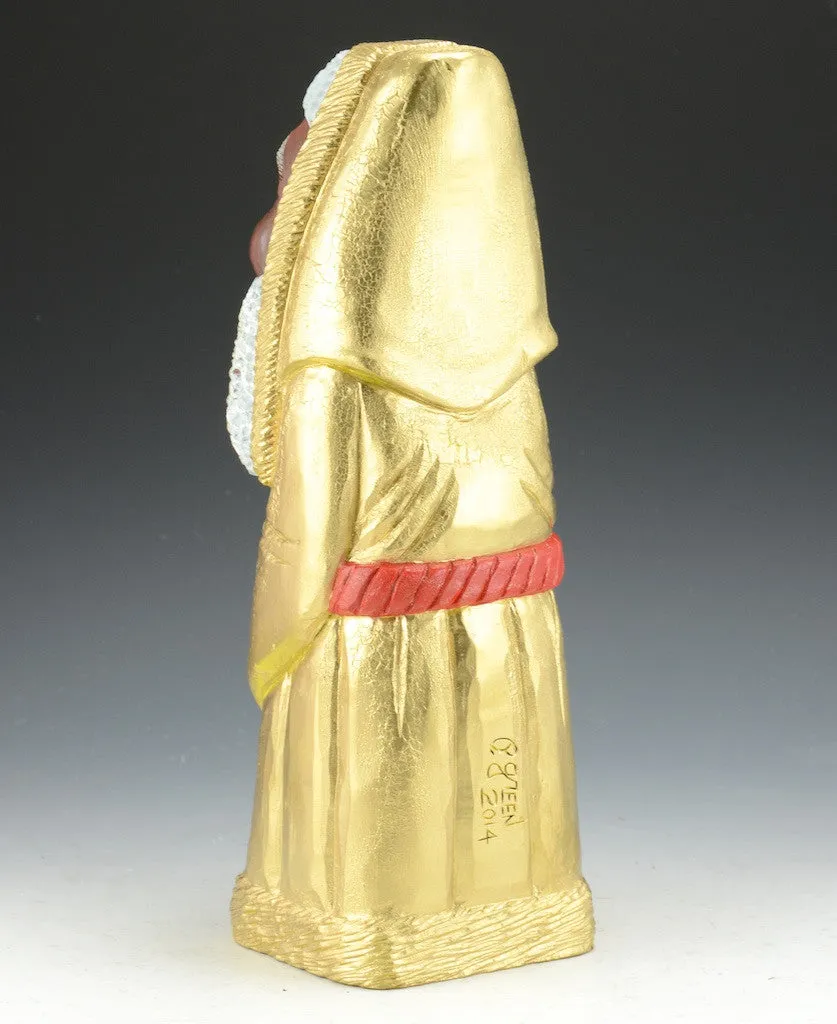 Gold Robed Black Santa Claus by Paul Green