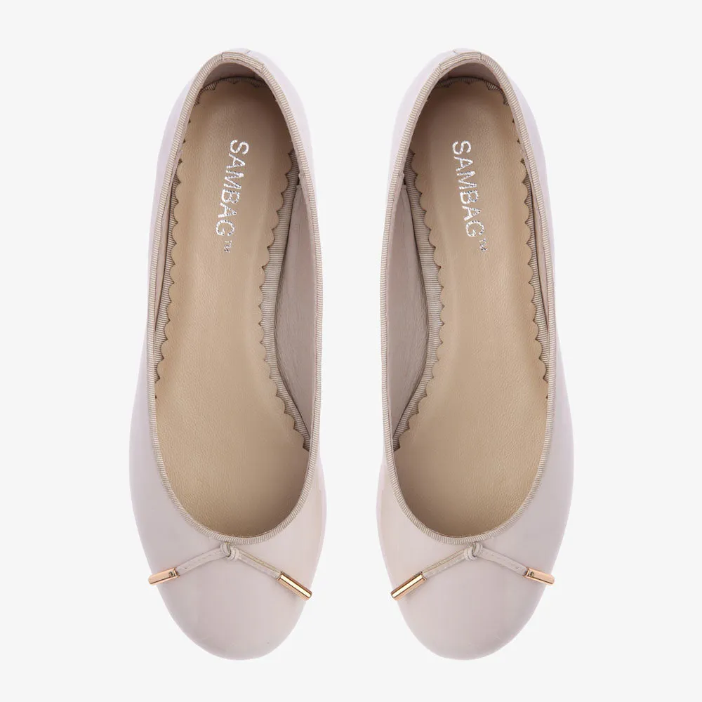 Grace Stone Patent Ballet Flat