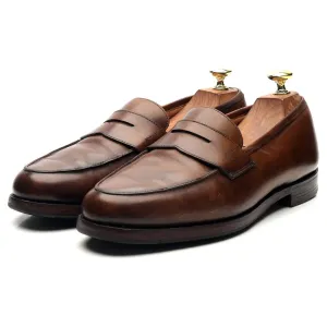 'Grantham 2' Brown Leather Loafers UK 7 E