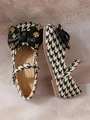 Houndstooth Mary Jane Shoes By Liv and Mia