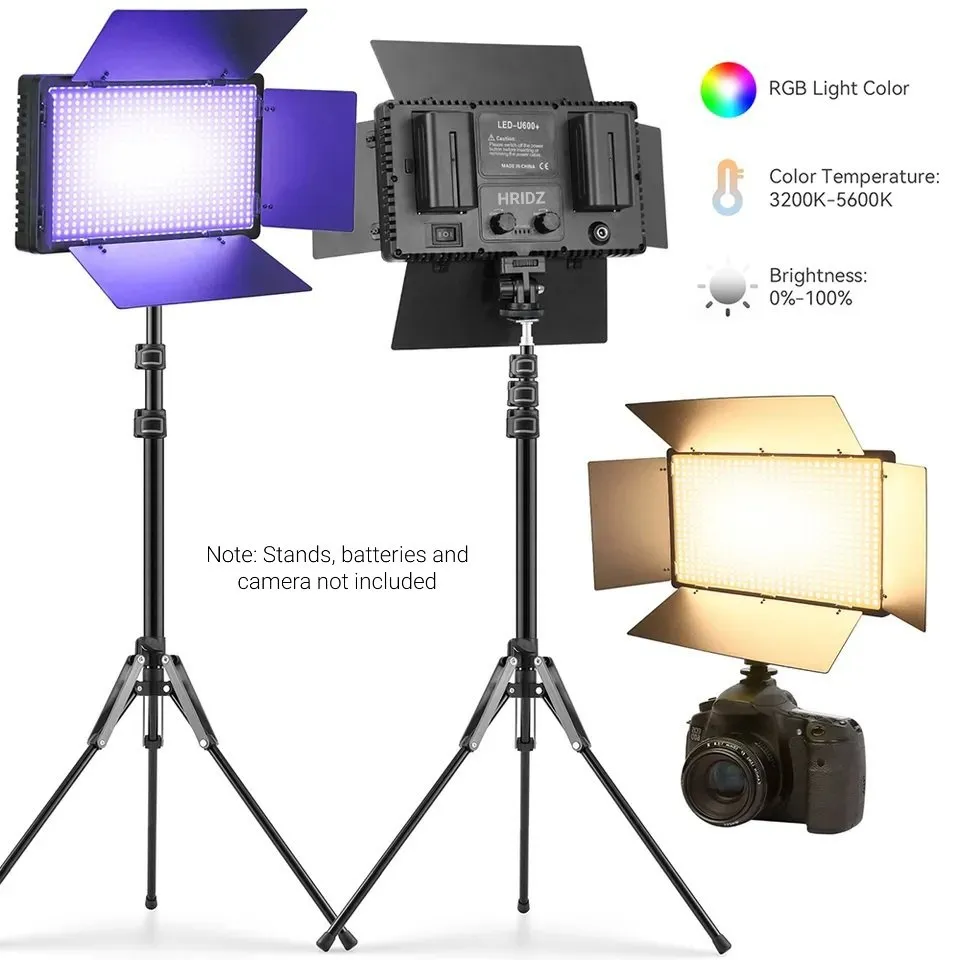 Hridz U800 RGB Video Light Dimmable Wireless LED Lights for Photo Studio Wedding