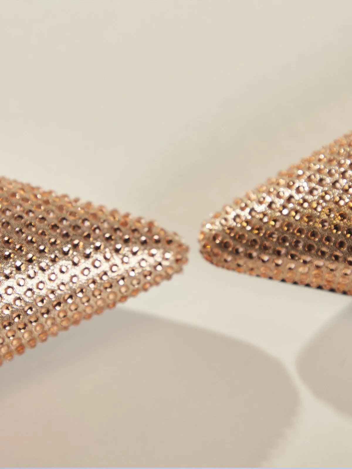 Jaxxon Crystal Heels In Champagne