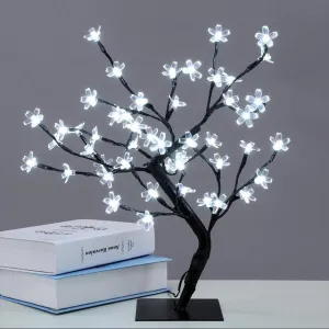 LED Bonsai Cherry Blossom Tree - Cool White