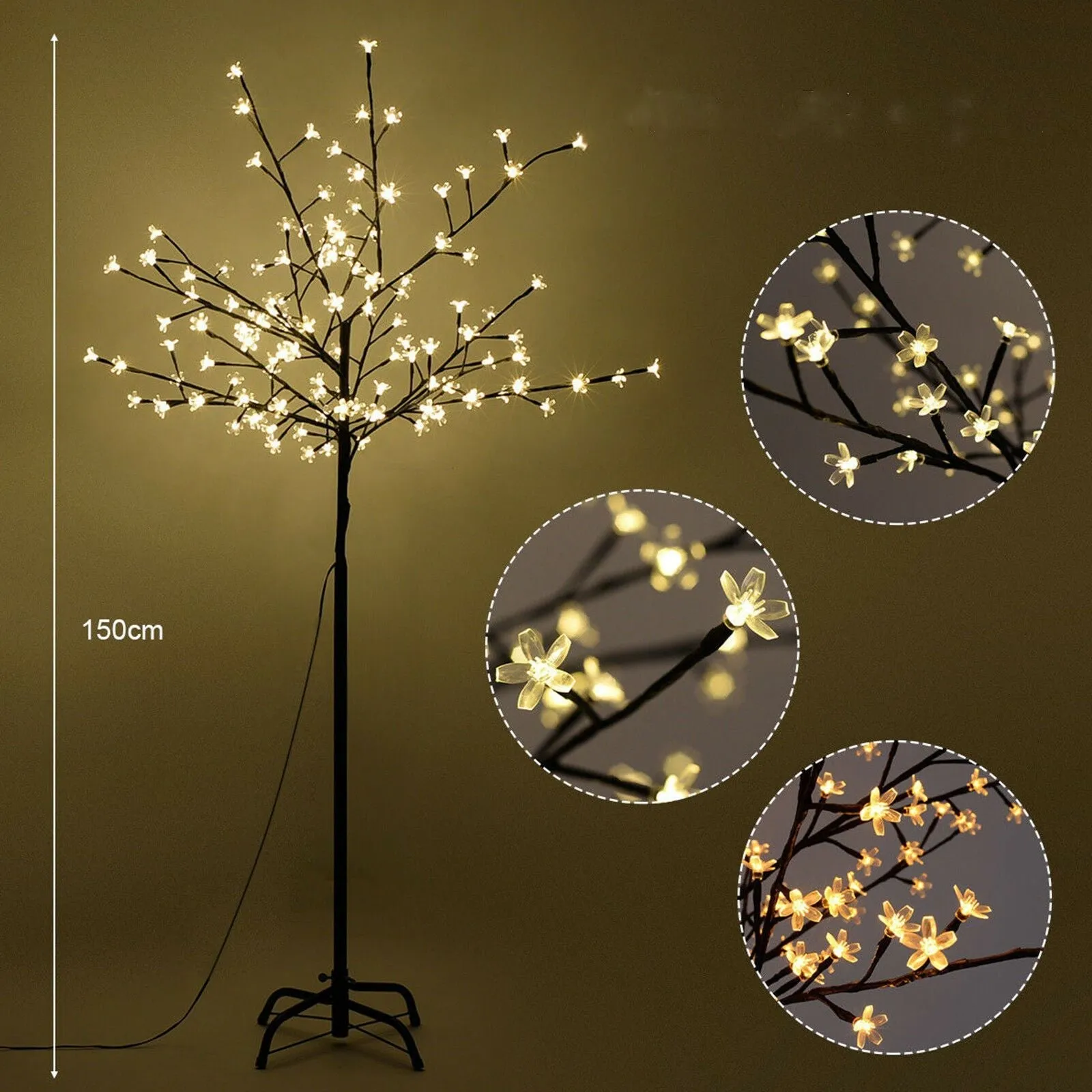 LED Bonsai Cherry Blossom Tree - Warm White