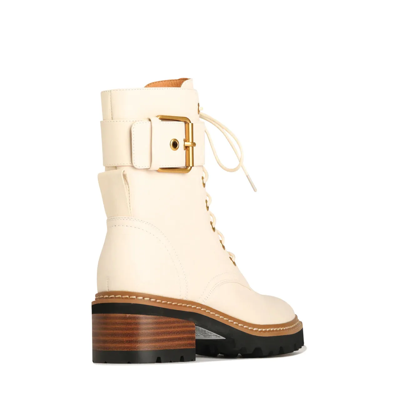 Line Boots in Bone