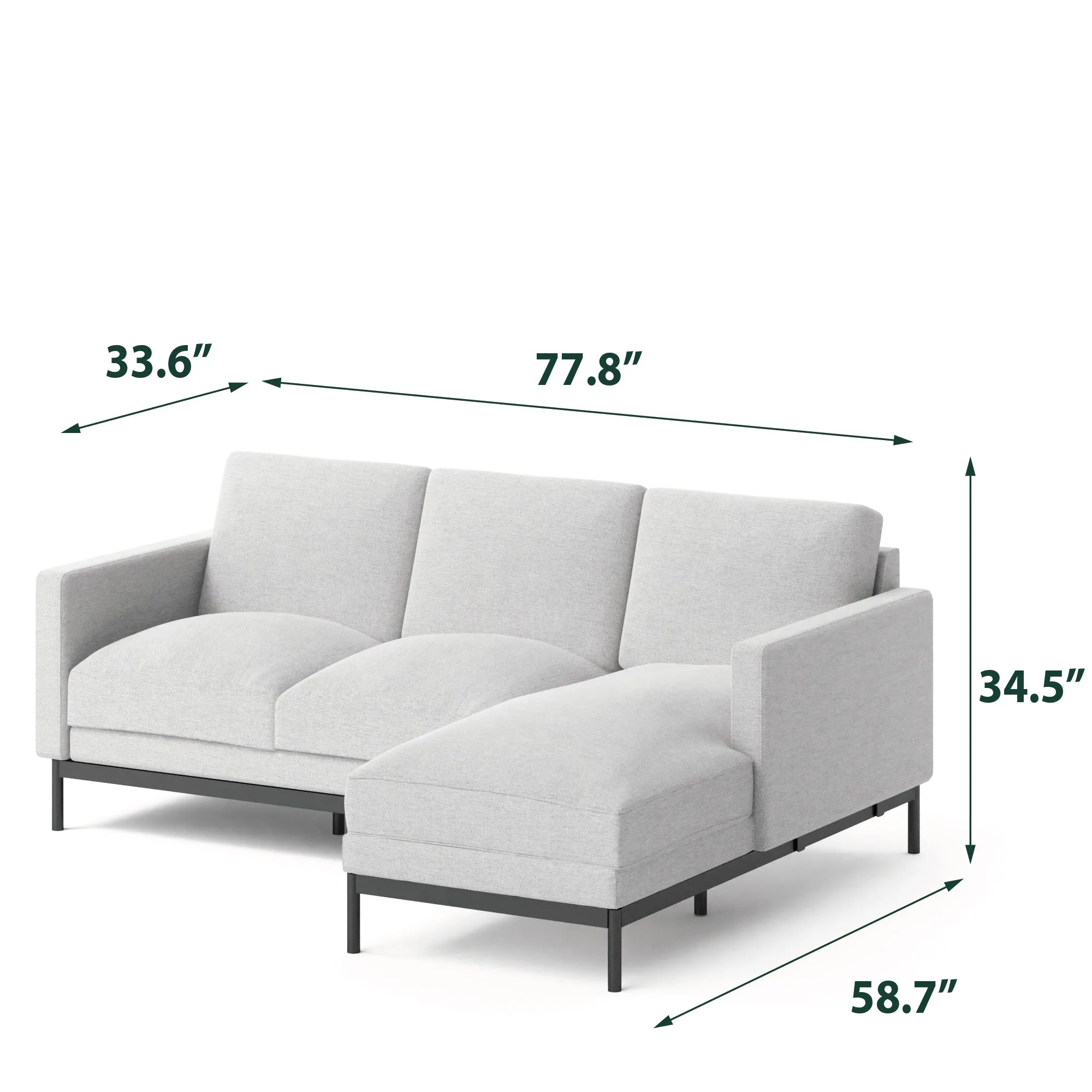 Logan Reversible Chaise Sectional