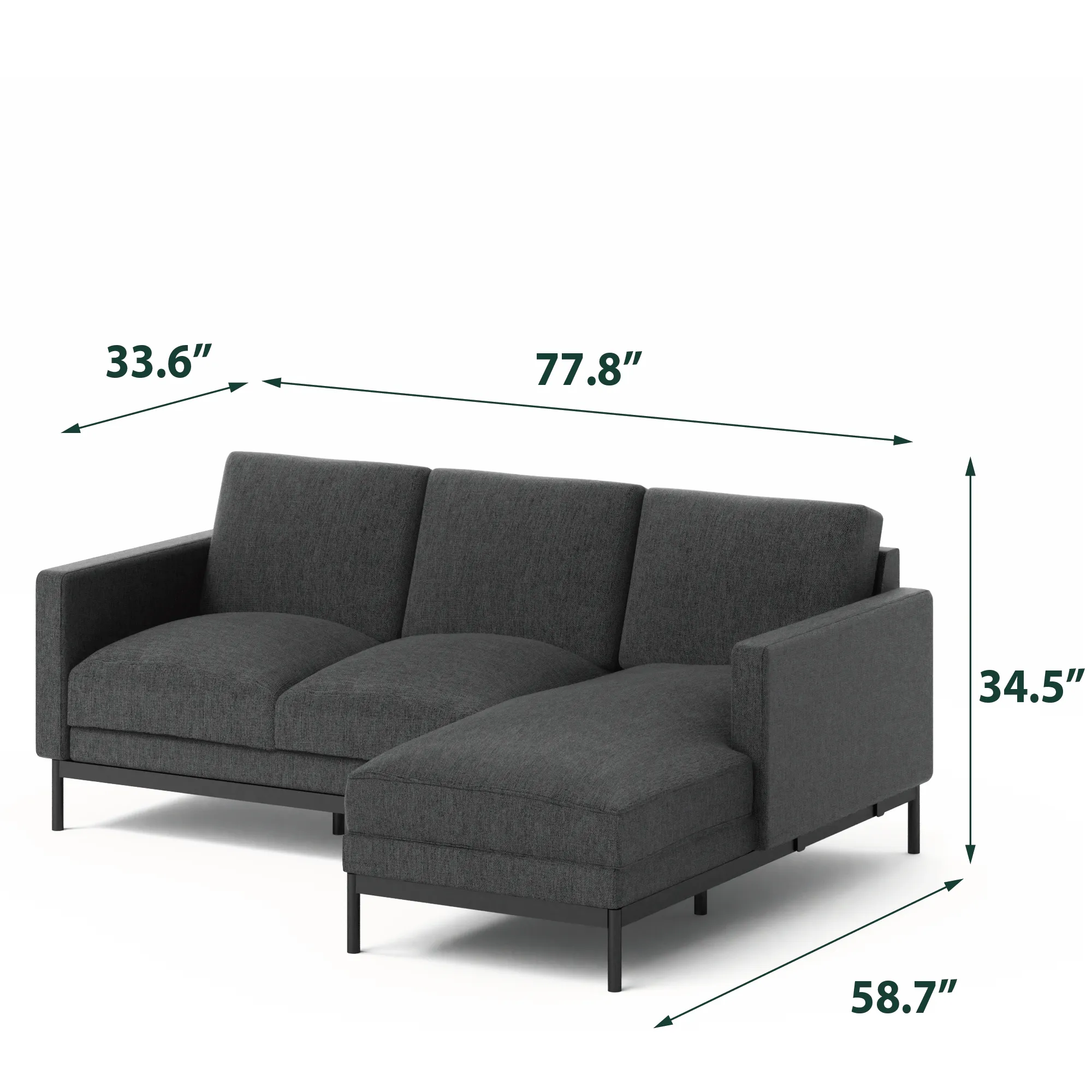 Logan Reversible Chaise Sectional