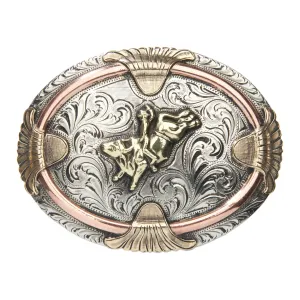 “Mesa” Bull Rider with Scrolls Buckle