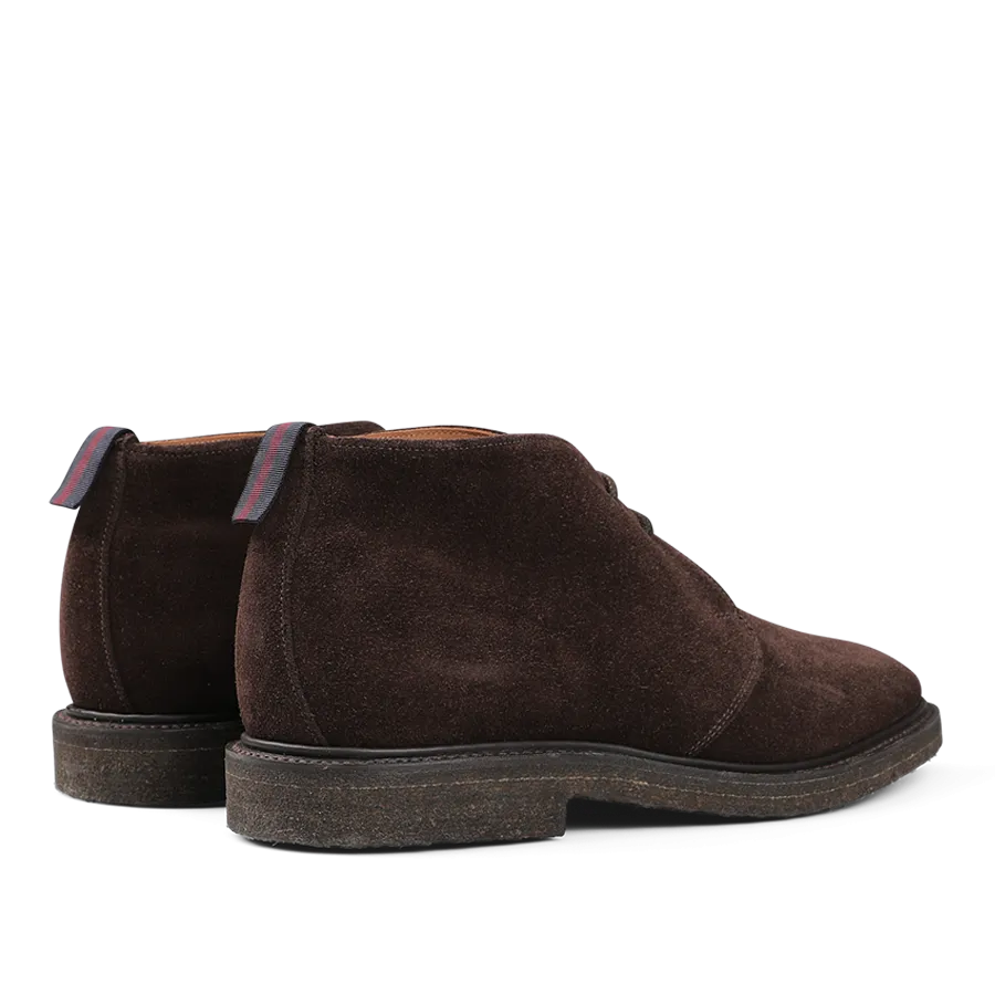 Mocha Reverse Suede Harry Chukka Boots